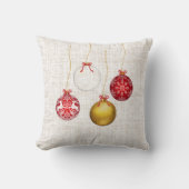 Christmas Balls Throw Pillows クッション (正面)