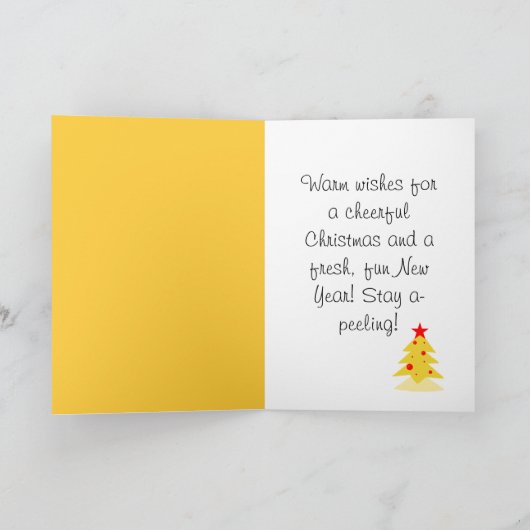 Christmas banana カード (内部)