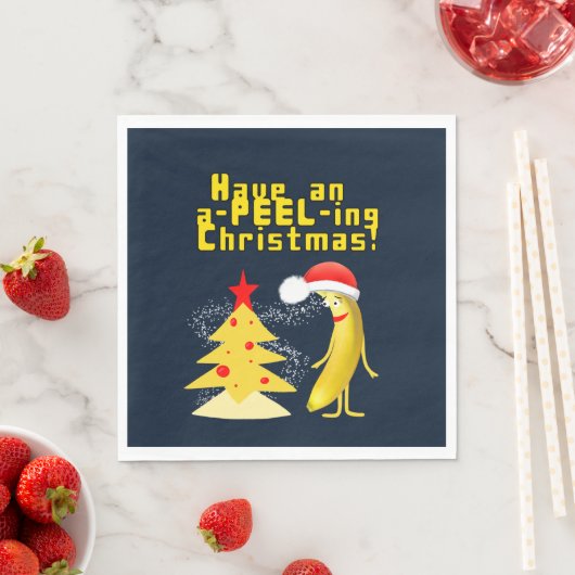 Christmas banana スタンダードランチョンナプキン (インサイチュ)