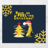 Christmas banana スパークリングワインラベル (シングルラベル)