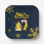 Christmas banana ペーパープレート (正面)