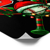 Christmas Baseball Drip Number 67 Player Or 67th B ポスター (角)