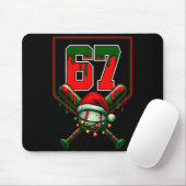 Christmas Baseball Drip Number 67 Player Or 67th B マウスパッド (マウス)