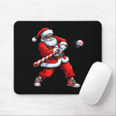 Christmas Baseball Player Santa Funny Xmas Boys Me マウスパッド (マウス)