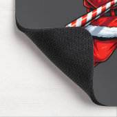 Christmas Baseball Player Santa Funny Xmas Boys Me マウスパッド (コーナー)