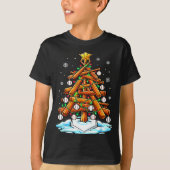 Christmas Baseball Tree Lights Xmas  Tシャツ (正面)