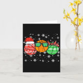 Christmas Basket Santa Cute Xmas Srts Men Boys Kid カード (黄色い花)