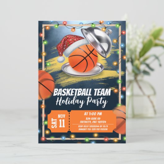 Christmas Basketball Holiday Party 招待状 (スタンド正面)