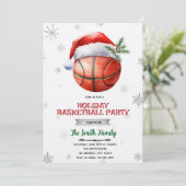 Christmas basketball party invitation 招待状 (スタンド正面)