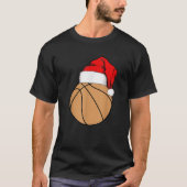 Christmas Basketball Santa  Tシャツ (正面)