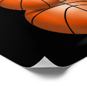 Christmas Basketball Shirt - Basketball Snowman  ポスター (角)