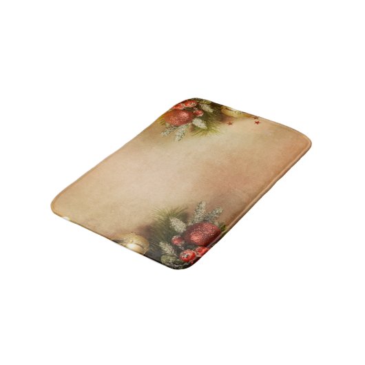 Christmas Bath Mat | Holiday Memory Foam Rug バスマット (アングル)