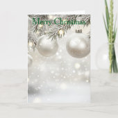 Christmas Bauble シーズンカード (正面)
