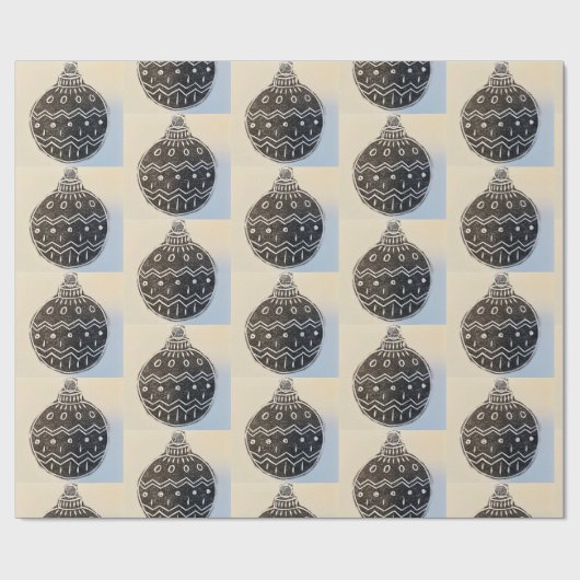 Christmas Bauble Wrapping Paper ラッピングペーパー (フラット)