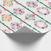 Christmas Baubles and Garland  ラッピングペーパー (角)