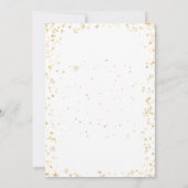 Christmas baubles baby shower invitation 招待状 (裏面)