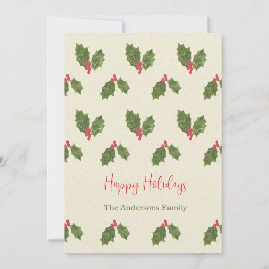 Christmas Baubles Customize Party Invitation 招待状 (裏面)