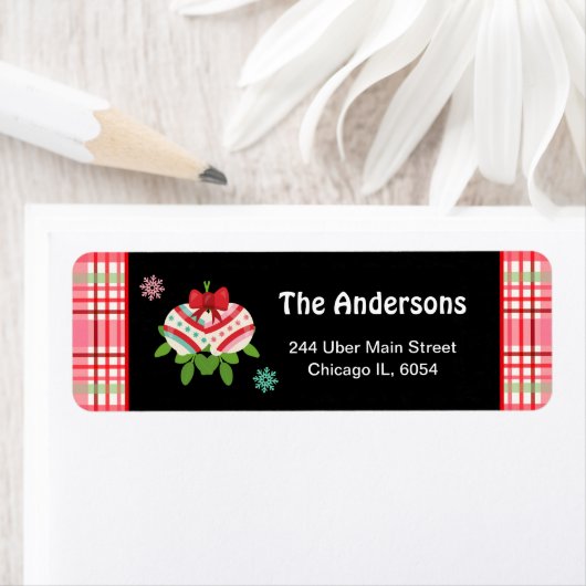 Christmas Baubles Ornaments ラベル (インサイチュ)