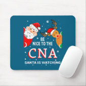Christmas Be Nice To The Cna Santa Is Watching  マウスパッド (マウス)