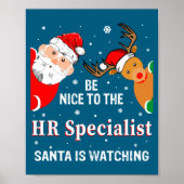 Christmas Be Nice To The Hr Specialist Santa Long  ポスター (正面)