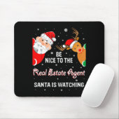 Christmas Be Nice To The Real Estate Agent Santa マウスパッド (マウス)