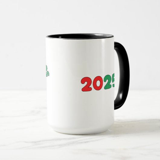 Christmas Beagle Mug: Merry Woofmas マグカップ (正面右)