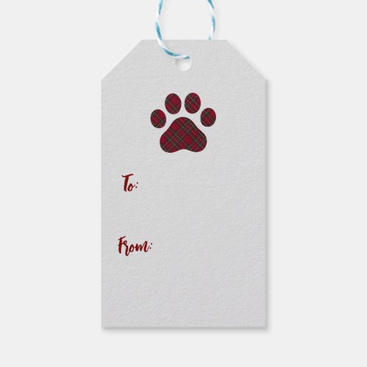 Christmas Beagle Rustic Christmas Farmhouse Style  ギフトタグ (裏面)