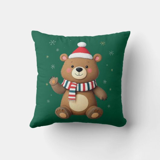 Christmas Bear クッション (裏面)