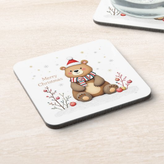 Christmas Bear コースター (左側)