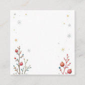 Christmas Bear スクエア名刺 (裏面)