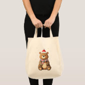 Christmas Bear トートバッグ (正面(商品))