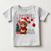 Christmas Bear ベビーTシャツ (正面)