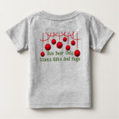 Christmas Bear ベビーTシャツ (裏面)