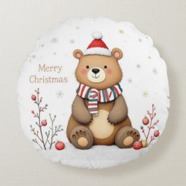 Christmas Bear ラウンドクッション