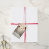 Christmas Beautiful Red Cardinals Winter Snow ギフトタグ (より糸付き)