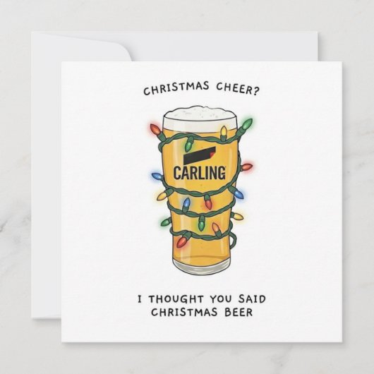 Christmas Beer Card - perfect for a beer lover! シーズンカード (正面)