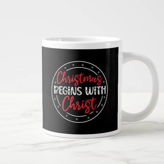 Christmas Begins With Christ-65772 ジャンボコーヒーマグカップ (右)