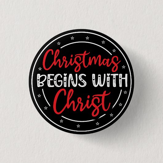 Christmas Begins With Christ-65772 缶バッジ (正面)