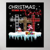 Christmas Begins With Christ Love Flamingo ポスター (正面)
