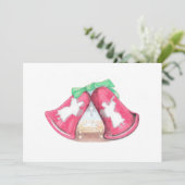 Christmas Bell Creche シーズンカード (スタンド正面)