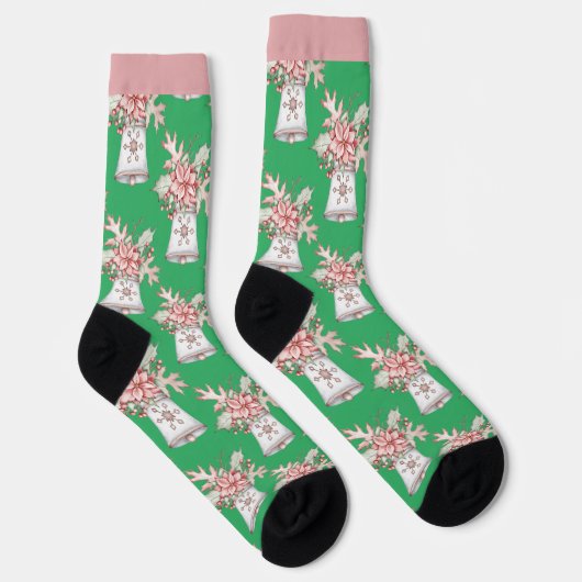 Christmas Bell Pattern Socks ソックス (右)