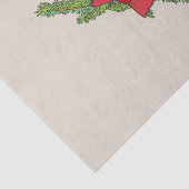 Christmas Bell Print with Pine & red bow wall art 薄葉紙 (詳細)