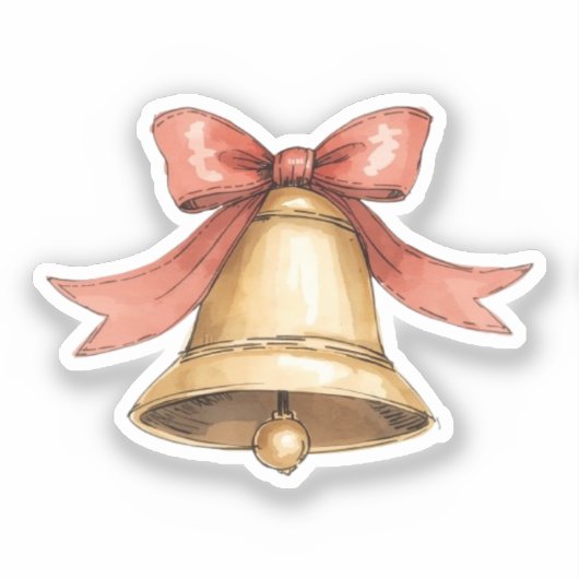Christmas Bell Sticker シール (正面)