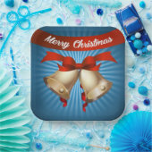 Christmas bells ペーパープレート (パーティー)