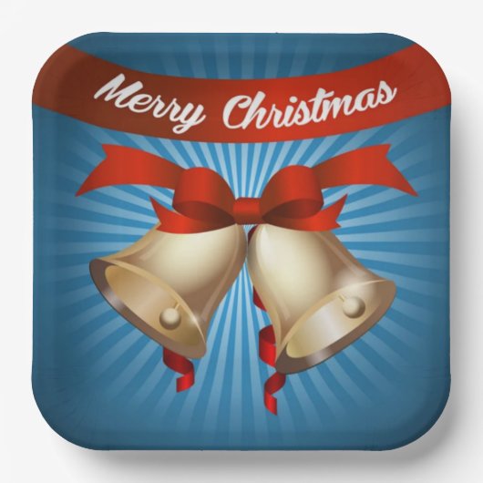 Christmas bells ペーパープレート (正面)