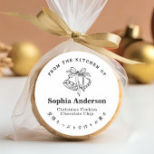 Christmas Bells Baking Bakery Modern Minimal ラウンドシール