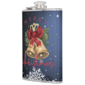Christmas Bells Men's Holiday Flask Gift フラスク (左)