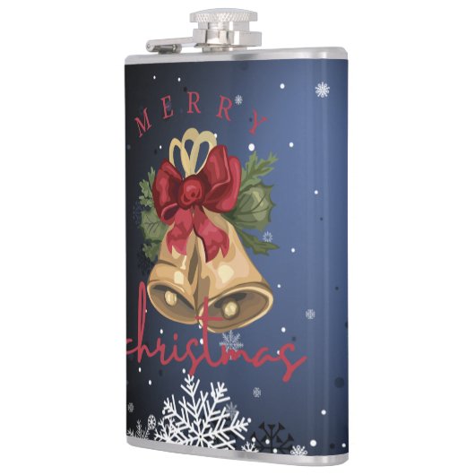 Christmas Bells Men's Holiday Flask Gift フラスク (左)