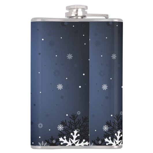 Christmas Bells Men's Holiday Flask Gift フラスク (裏面)