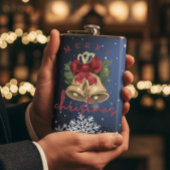 Christmas Bells Men's Holiday Flask Gift フラスク